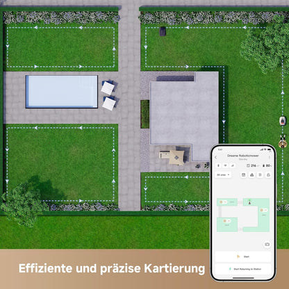 Dreame A1 Pro Mähroboter, 2000m², Drahtlos, OmniSense™, App & Zonensteuerung, Hindernisvermeidungf