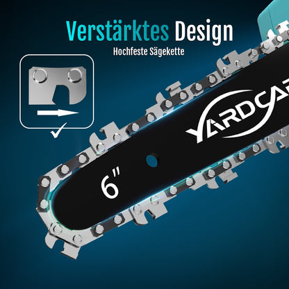 YARDCARE 6" bürstenlose Akku-Kettensägef