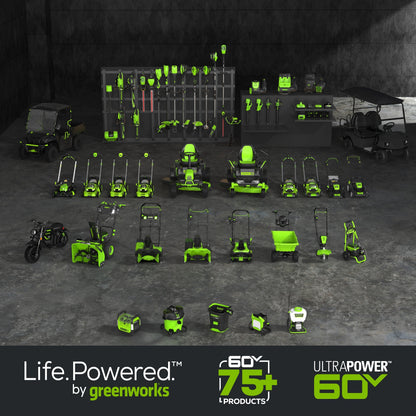Greenworks MO60L427 Cordless Mower Kit 63.5cm 60V 4.0Ah