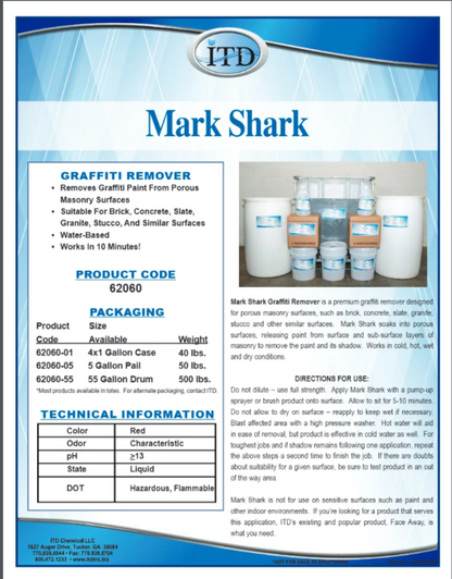 Mark Shark – Graffiti Remover 1 Gallom