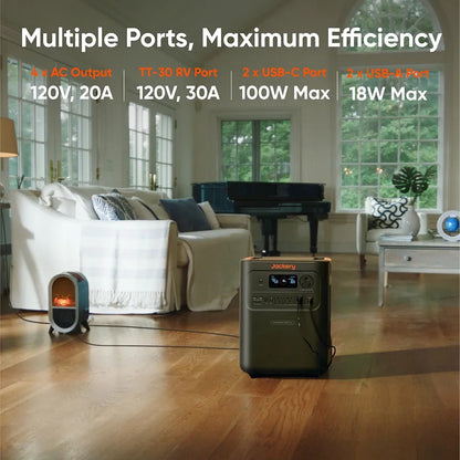 Jackery HomePower 3600 Plus Power Station, 3584Wh, 3600W AC Output