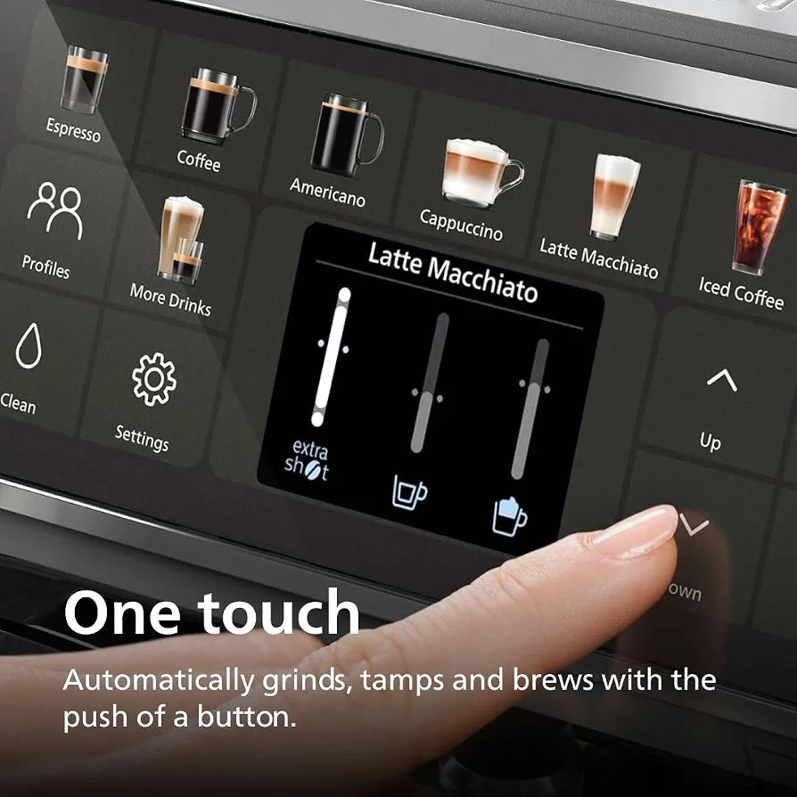 PHILIPS 5500 Series Fully Automatic Espresso Machine, LatteGo Milk System
