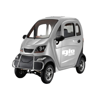 GIO GOLF ENCLOSED MOBILITY SCOOTER 60V 1200W, top speed 18mph, Range up to 30 miles, backup camera, heater, fan, alarm, media center, 500lb load capacity