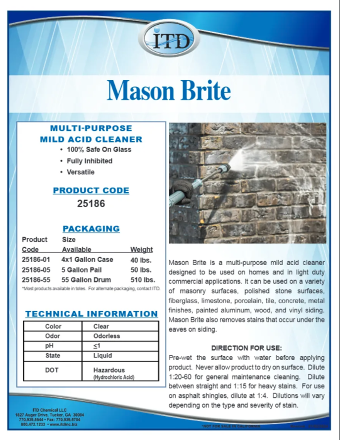 Mason Brite  1 Gallon