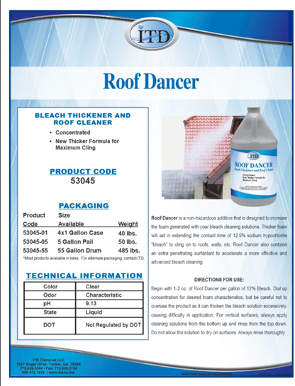 Roof Dancer – Thick Bleach Additive 53045 5G