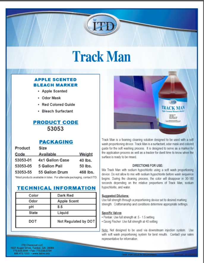 Track Man – Apple Scented Bleach Marker 53053 5G